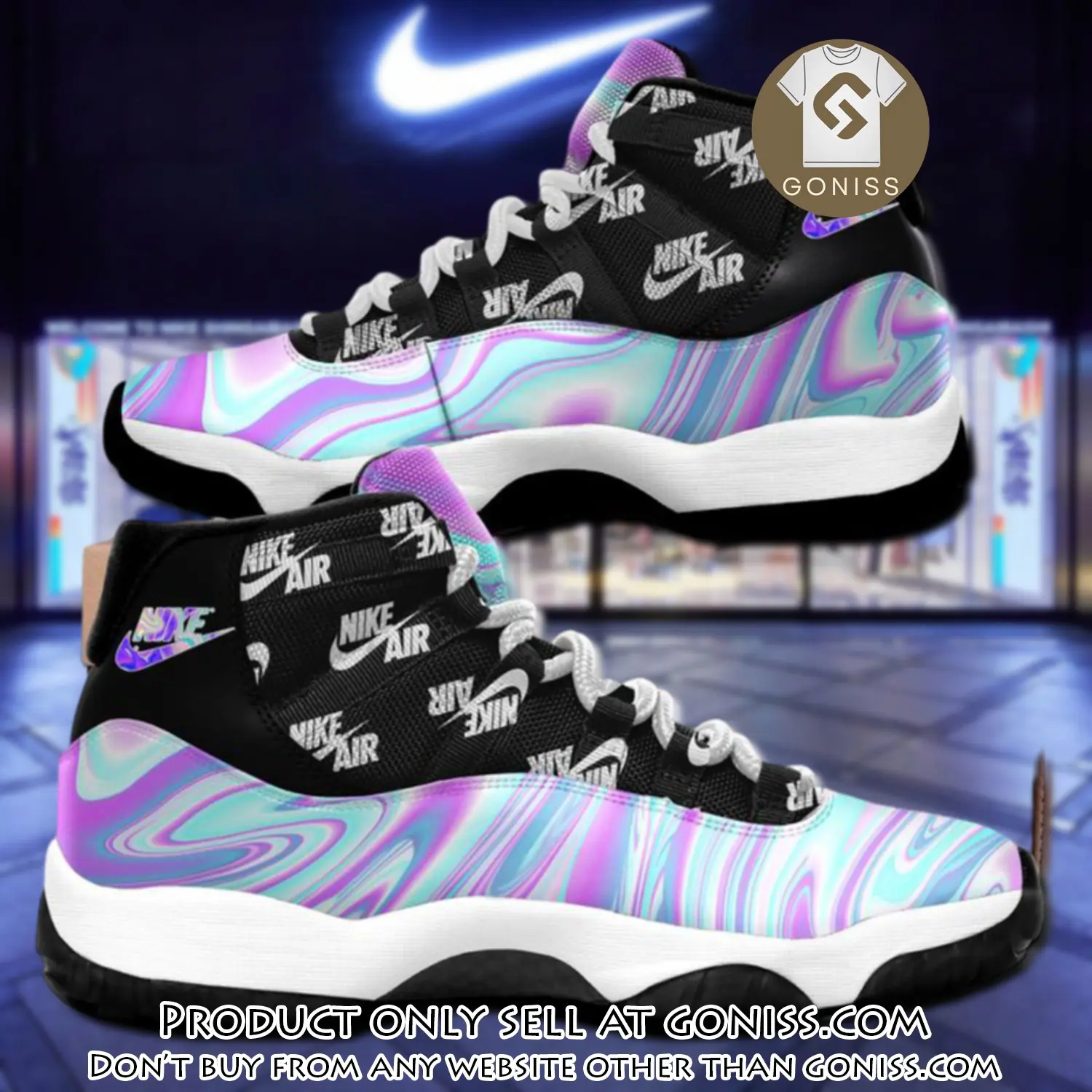 Nike reflective color air jordan 11 sneakers sport shoes gn5050521